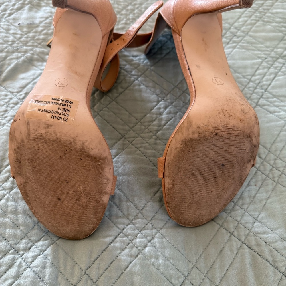 Brooks Women's Tan Heeled Sandals - Picture 3 of 3